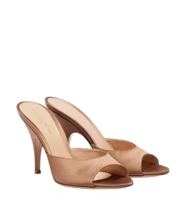 Gianvito Rossi Sofia satin mules | Thumbnail 1 Gianvito Rossi Sofia satin mules | Thumbnail 1
