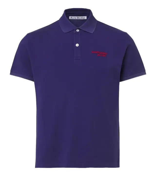 Acne Studios Logo cotton piqué polo shirt
