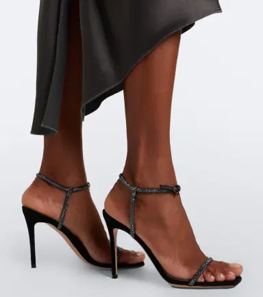 Gianvito Rossi Embellished leather sandals | Thumbnail 5