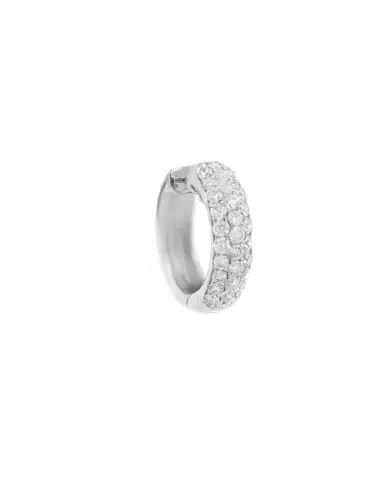 Wish Fine Jewelry 0.32ct Diamond 18K Gold Chunky Pave Huggie Hoop Earrings | Thumbnail 1 Wish Fine Jewelry 0.32ct Diamond 18K Gold Chunky Pave Huggie Hoop Earrings | Thumbnail 1