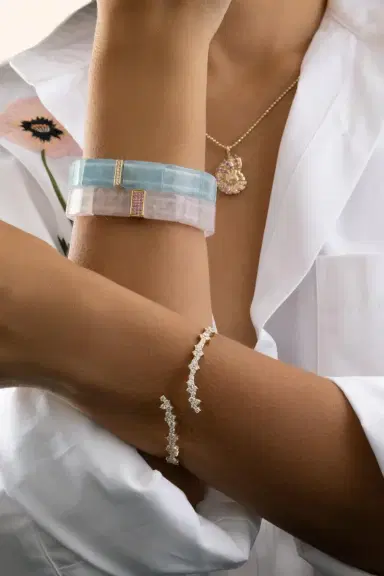 Sydney Evan Diamond Wrap Hinge Bracelet | Thumbnail 3