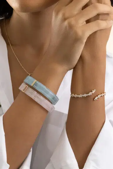 Sydney Evan Diamond Wrap Hinge Bracelet | Thumbnail 4