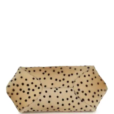 Chanel Chanel Cheetah Print Clutch with Leather Straps Light Beige Calf Hair, Black Leather Gold Hardware | Thumbnail 6