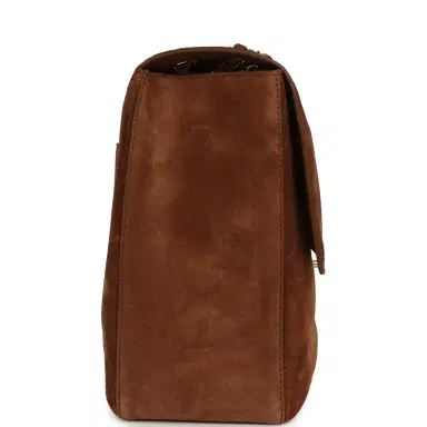 Chanel Chanel Maxi "Souplissimo" Large Flap Bag Camel Suede Gold Hardware | Thumbnail 3