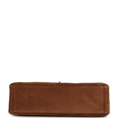 Chanel Chanel Maxi "Souplissimo" Large Flap Bag Camel Suede Gold Hardware | Thumbnail 6