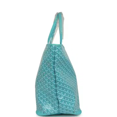 goyard Goyard Goyardine Canvas Turquoise Artois GM Tote Palladium Hardware | Thumbnail 3