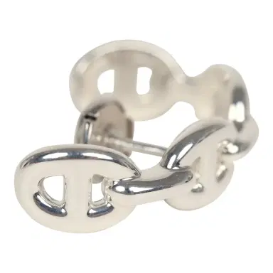 HERMÈS Hermes Chaine D'Ancre Enchainee Single Ear Climber Earring Sterling | Thumbnail 2 HERMÈS Hermes Chaine D'Ancre Enchainee Single Ear Climber Earring Sterling | Thumbnail 2