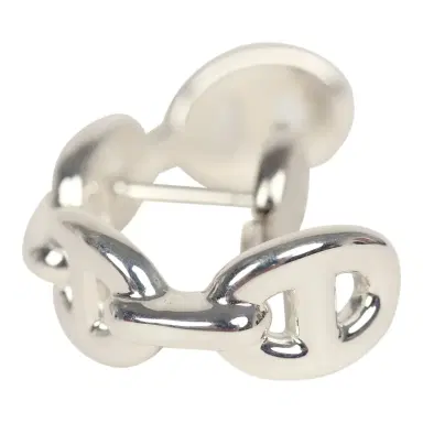 HERMÈS Hermes Chaine D'Ancre Enchainee Single Ear Climber Earring Sterling | Thumbnail 5 HERMÈS Hermes Chaine D'Ancre Enchainee Single Ear Climber Earring Sterling | Thumbnail 5