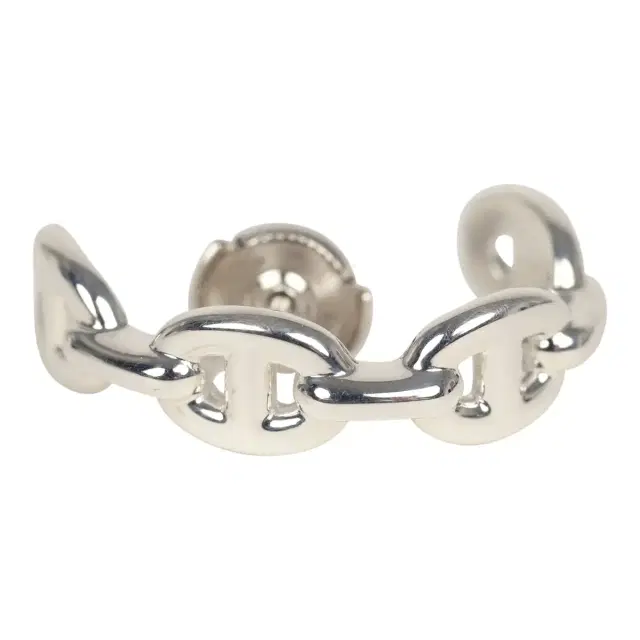 HERMÈS Hermes Chaine D'Ancre Enchainee Single Ear Climber Earring Sterling Silver