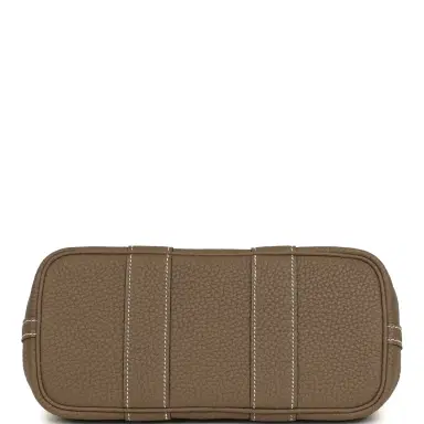 HERMÈS Hermes Garden Party Neo 23 Vanille Toile Officier Canvas and Etoupe Negonda Palladium Hardware | Thumbnail 6
