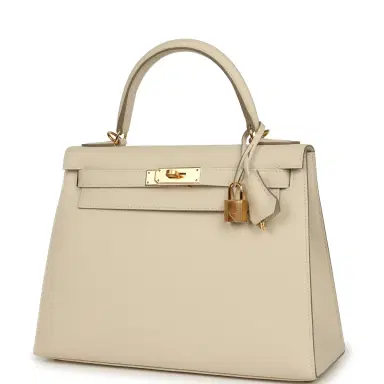 HERMÈS Hermes Kelly Sellier 28 Craie Epsom Gold Hardware | Thumbnail 5