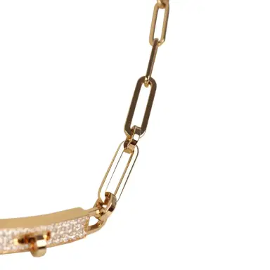 HERMÈS Hermes Small Kelly Chaine Choker Necklace Diamonds 18K | Thumbnail 4