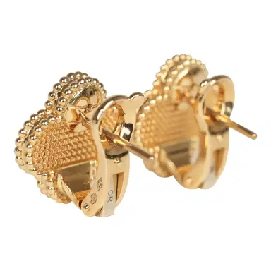 Van Cleef & Arpels Van Cleef & Arpels Vintage Alhambra Motif Earrings 18K | Thumbnail 3 Van Cleef & Arpels Van Cleef & Arpels Vintage Alhambra Motif Earrings 18K | Thumbnail 3