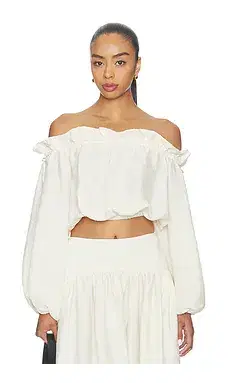 Shona Joy Jasper Off Shoulder Top