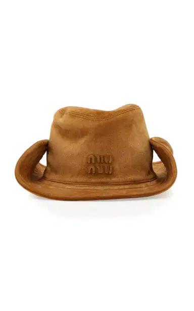Miu Miu Suede Bucket Hat | Thumbnail 1 Miu Miu Suede Bucket Hat | Thumbnail 1