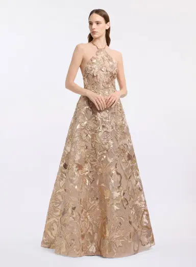 Elie Saab Sequin Embroidered Tulle Dress | Thumbnail 2 Elie Saab Sequin Embroidered Tulle Dress | Thumbnail 2