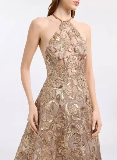 Elie Saab Sequin Embroidered Tulle Dress | Thumbnail 4 Elie Saab Sequin Embroidered Tulle Dress | Thumbnail 4