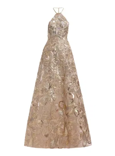 Elie Saab Sequin Embroidered Tulle Dress | Thumbnail 1 Elie Saab Sequin Embroidered Tulle Dress | Thumbnail 1