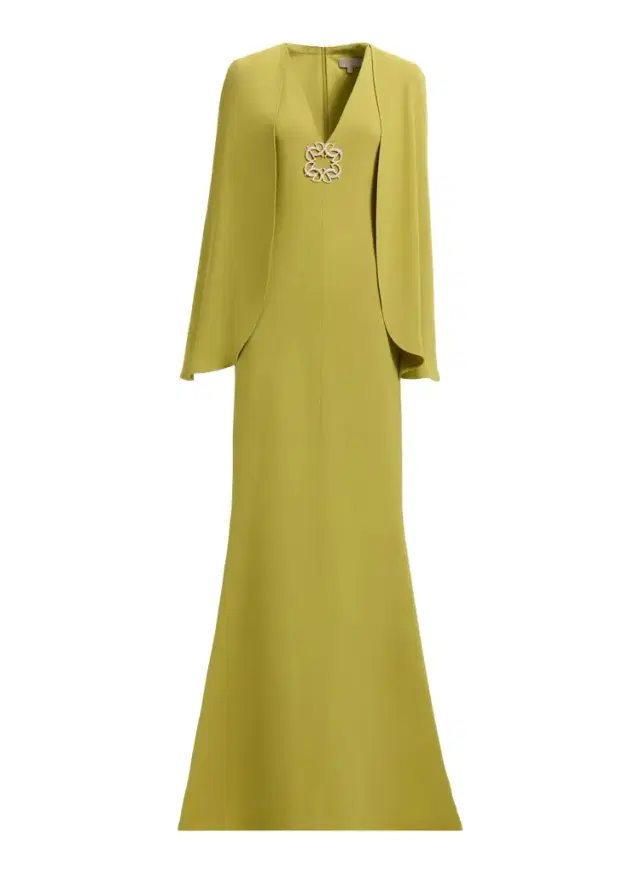 Elie Saab Cape Cady Long Dress