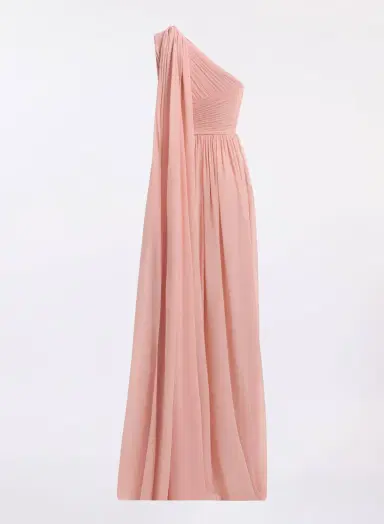 Elie Saab One-Shoulder Silk Long Dress | Thumbnail 5