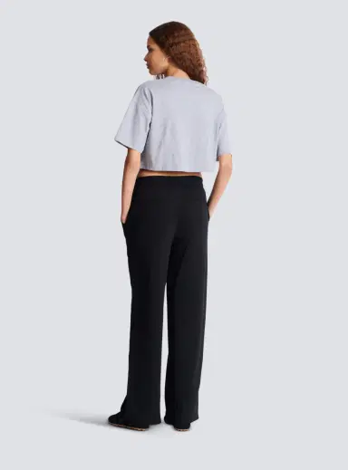 Balmain Boxy cropped T-shirt with  print | Thumbnail 4