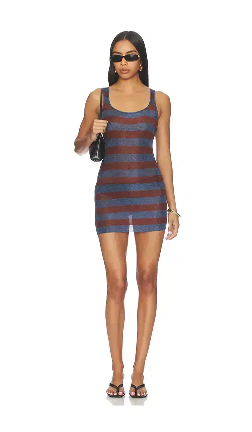 SEROYA Benni Metallic Knit Dress