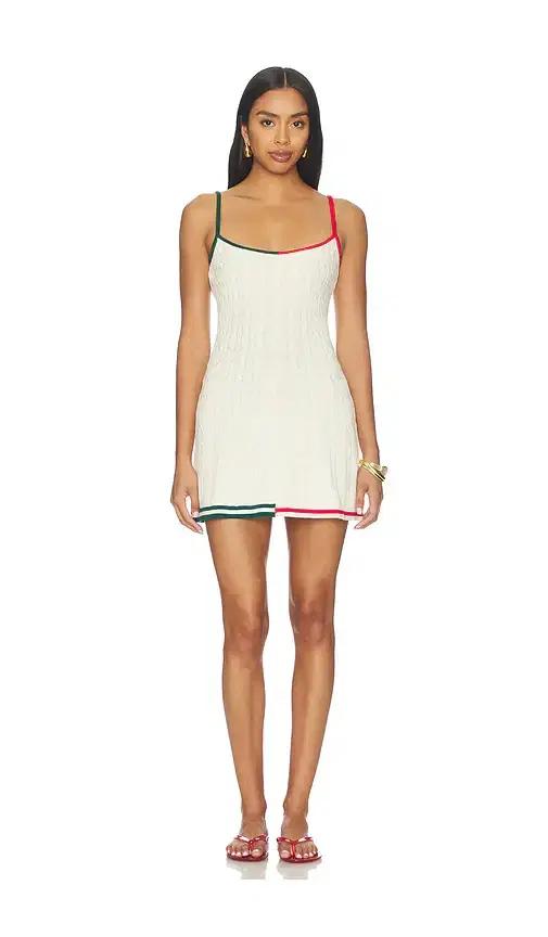 SEROYA Azriel Metallic Knit Mini Dress