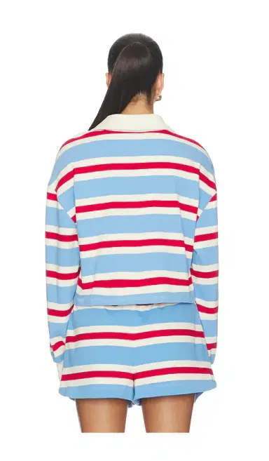 Year of Ours Striped Cotton Jersey Rugby Pullover | Thumbnail 3 Year of Ours Striped Cotton Jersey Rugby Pullover | Thumbnail 3