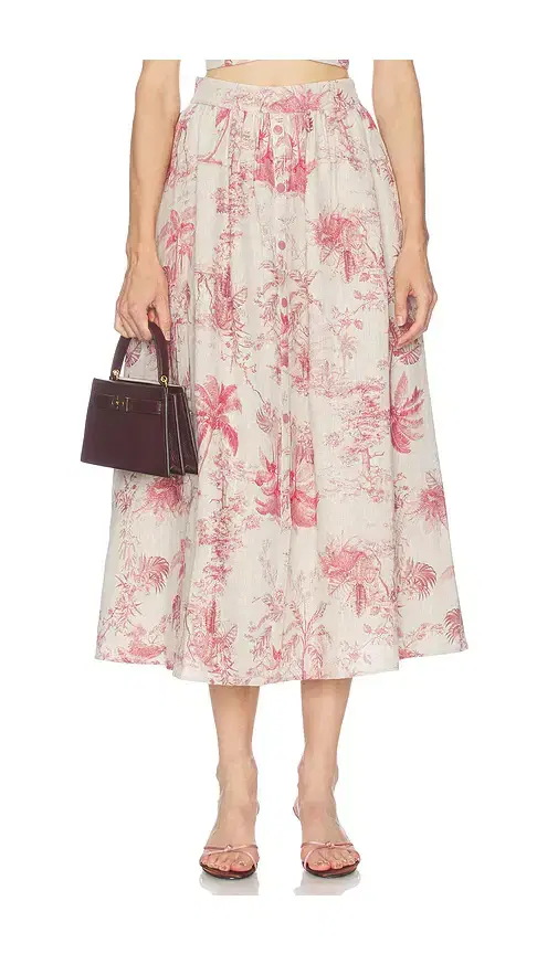 L'AGENCE Seina Midi Skirt