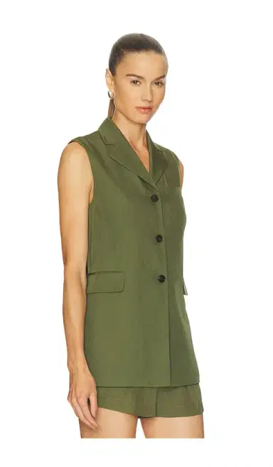 Theory 3 Button Slash Vest | Thumbnail 2 Theory 3 Button Slash Vest | Thumbnail 2