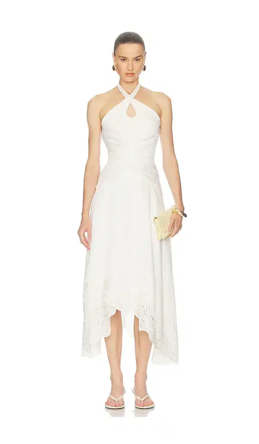 AMUR Romee Embroidered Maxi Dress
