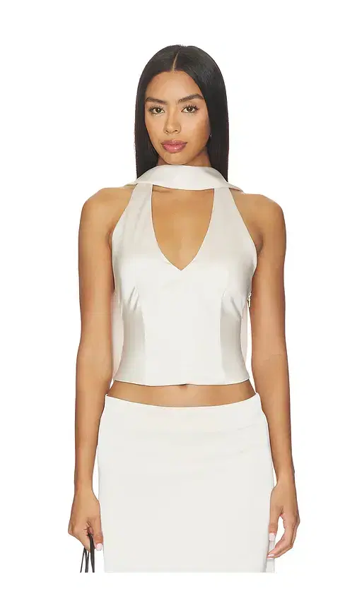 LIONESS Front Row Halter Top