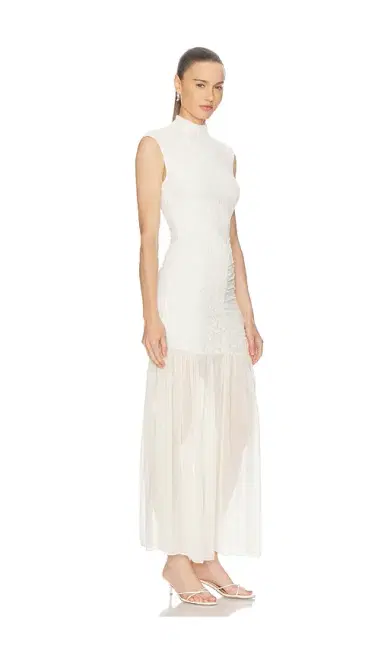 ROTATE Lace Ruched Maxi Dress | Thumbnail 2 ROTATE Lace Ruched Maxi Dress | Thumbnail 2