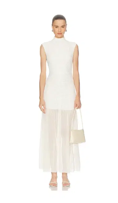 ROTATE Lace Ruched Maxi Dress | Thumbnail 1 ROTATE Lace Ruched Maxi Dress | Thumbnail 1