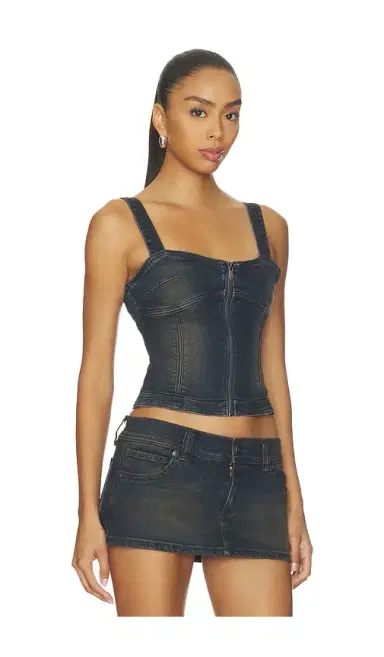Abrand Denim Bustier | Thumbnail 2