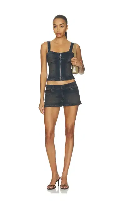 Abrand Denim Bustier | Thumbnail 4