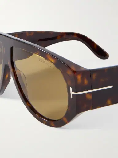 Tom Ford Bronson Aviator-Style Tortoiseshell Acetate Sunglasses - Men | Thumbnail 3 Tom Ford Bronson Aviator-Style Tortoiseshell Acetate Sunglasses - Men | Thumbnail 3
