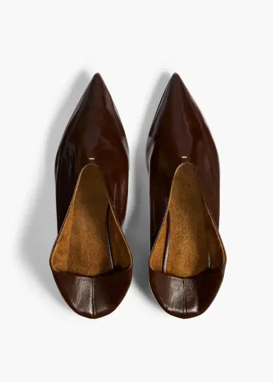 Khaite Miriam Ballerina In Cacao Glazed Leather | Thumbnail 5 Khaite Miriam Ballerina In Cacao Glazed Leather | Thumbnail 5