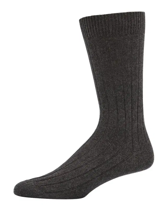 Bresciani Men 's Cashmere Mid-Calf Socks