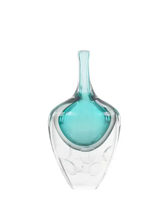 John-Richard Collection Azure Art Glass Vase