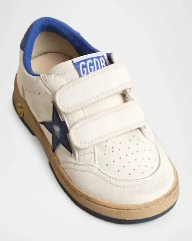 Golden Goose Kid 's Ball Star Nappa Leather Low-Top Sneakers | Thumbnail 3