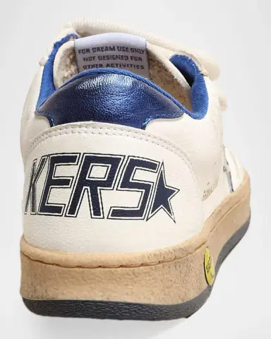 Golden Goose Kid 's Ball Star Nappa Leather Low-Top Sneakers | Thumbnail 5