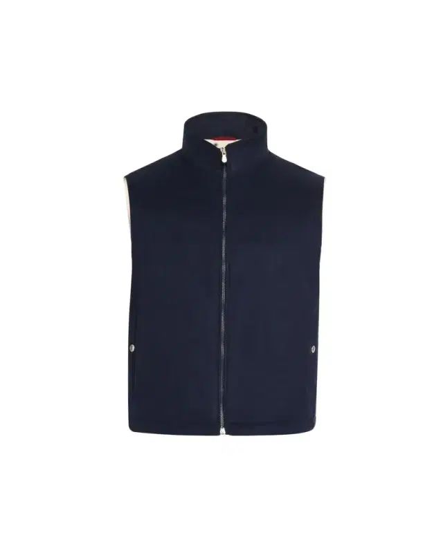 Brunello Cucinelli Men's Wool Padded Full-Zip Vest