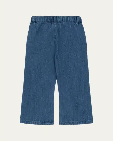 Konges Slojd Girl's Elba Embroidered Flared Denim Jeans, Size 18M-10 | Thumbnail 2