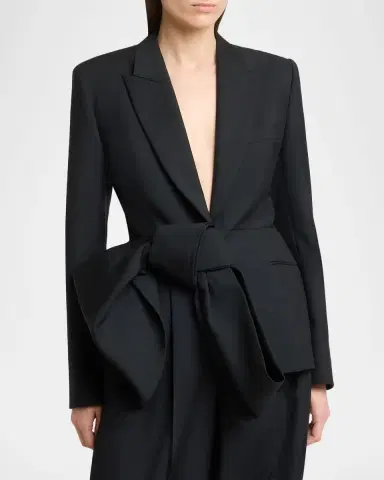 Givenchy Wool-Mohair Bow Jacket | Thumbnail 4