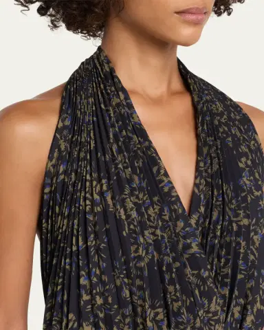 Proenza Schouler Paulina Pleated Halter Handkerchief Maxi Dress | Thumbnail 5 Proenza Schouler Paulina Pleated Halter Handkerchief Maxi Dress | Thumbnail 5