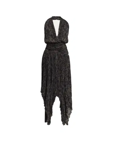 Proenza Schouler Paulina Pleated Halter Handkerchief Maxi Dress | Thumbnail 1 Proenza Schouler Paulina Pleated Halter Handkerchief Maxi Dress | Thumbnail 1