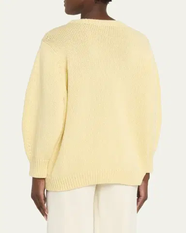TOTEME Oversized Crew Knit Sweater | Thumbnail 3 TOTEME Oversized Crew Knit Sweater | Thumbnail 3