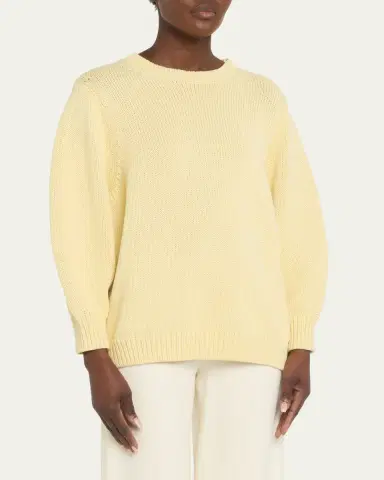 TOTEME Oversized Crew Knit Sweater | Thumbnail 4 TOTEME Oversized Crew Knit Sweater | Thumbnail 4
