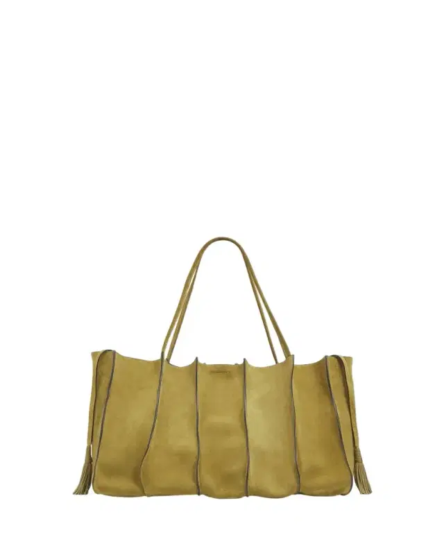 Ulla Johnson Adria Large Wavy Suede Tote Bag